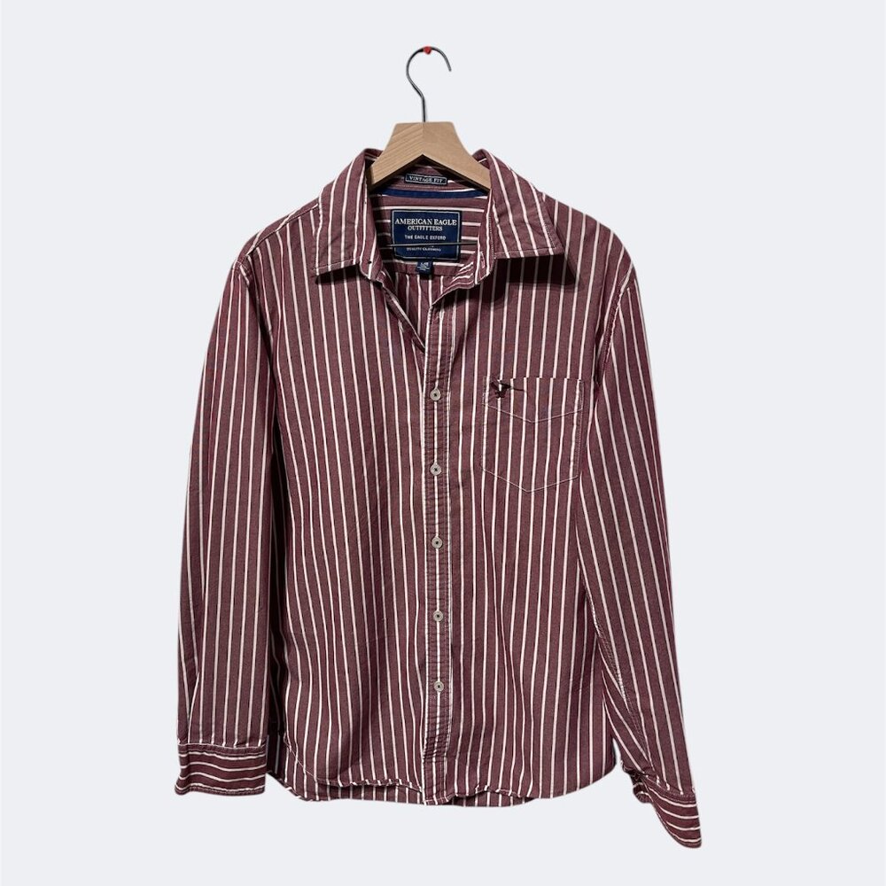 American Eagle Outfitters Oversized Men’s Oxford Button Down Shirt LARGE